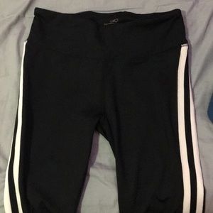 Black Striped Leggings